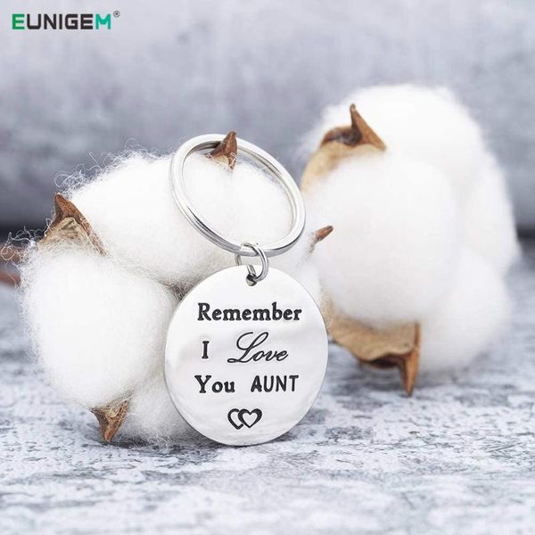 

keychains keychain home gifts for women aunt remember i love you from niece nephew key ring special, Silver
