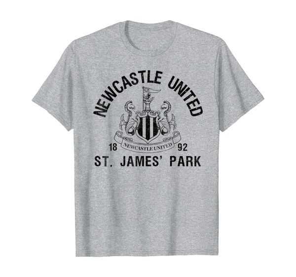 

new castle united st james park t-shirt grey, White;black