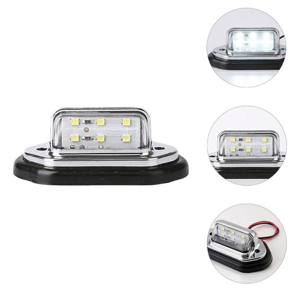 

emergency lights 2pcs 6 led license plate light practical car side bright truck