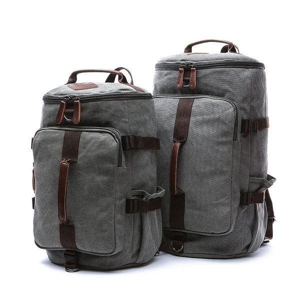 

canvas leisure outdoor travel adventure backpack retro premium solid color