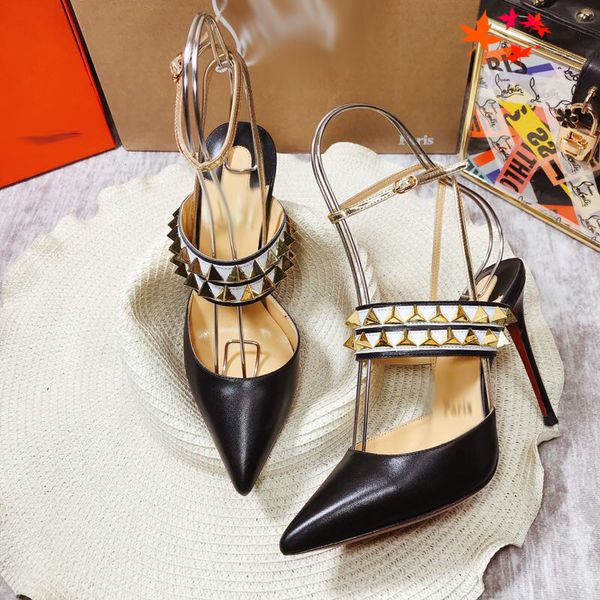 

2021 good quality fashion women luxurys designers shoes designer sandals womens luxury high heels sandal dress shoess with box size 35-41 -n, Black