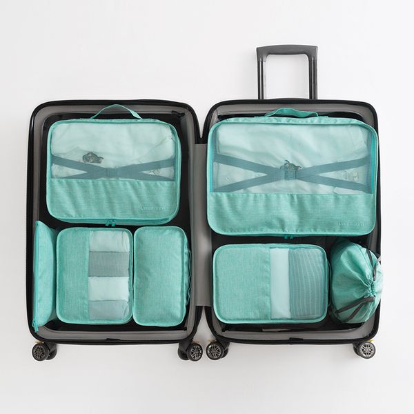 

portable clothes sorting organizer travel bag duffle packable travel luggage set bags