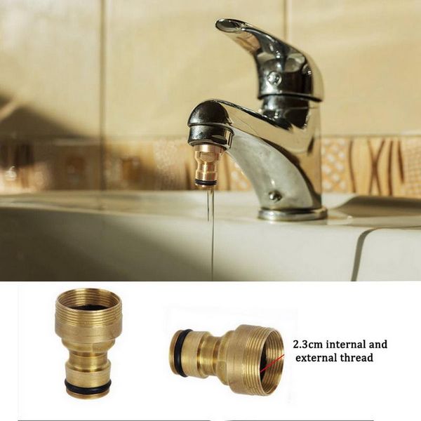 

kitchen faucets 23mmbrass hose quick connector threaded garden water tube fitting tap adapter