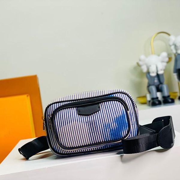 

waist bags 2021 broadband women's fan bag plaid leather shoulder cross chest luxury designer handbag belt