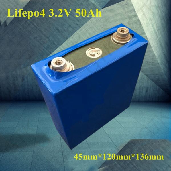 GTK 3.2V lifepo4 pilhas de bateria 50ah lifepo4 bateria com parafusos para energia solar energia sistema de fonte elétrica triciclo motor