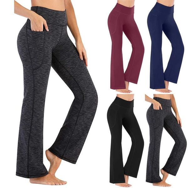 

women exercise leggings gym running yoga jogging pants rumple l4 women's, Black