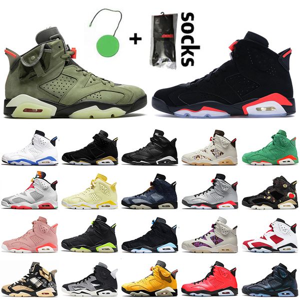 

mens basketball shoes 6s jumpman 6 cactus jack black infrared sneakers carmine hare dmp electric green gatorade trainers