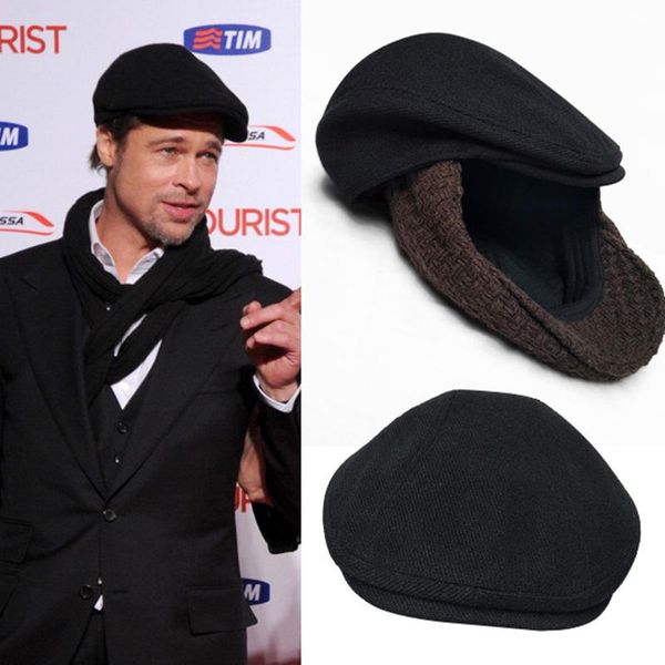 

berets sboy and middle-aged men black diagonal stripes beret qiu dong han edition female cap british style restoring ancient ways, Blue;gray