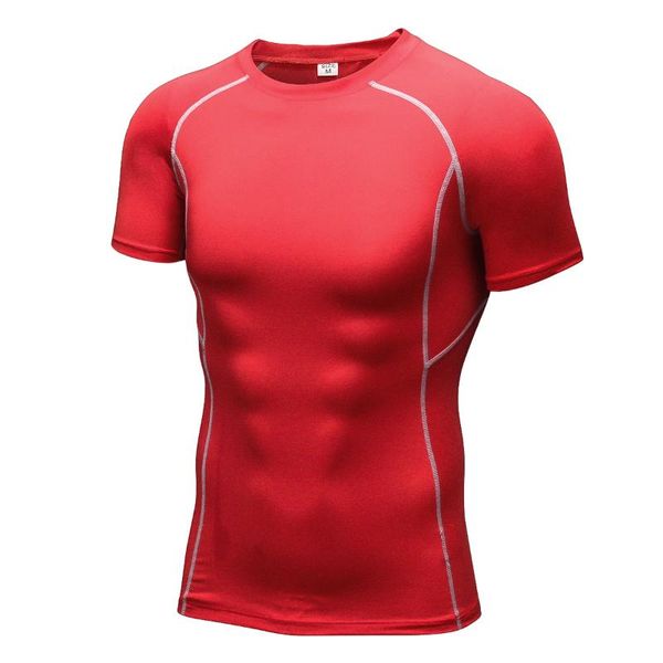 

running jerseys fonoun men pro tight t shirt sport fitness elasticity quick-drying breathable f1008, Black;blue