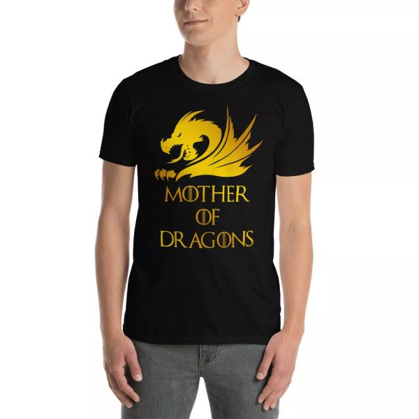

mother of dragons cool dragons mother's day movies lover t-shirt, White;black