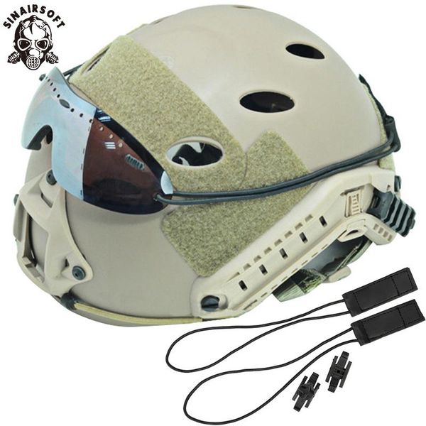 

cycling helmets goggles auxiliary line hook and loop for fma fast helmet military combat tactical accessory sunglass lanyard