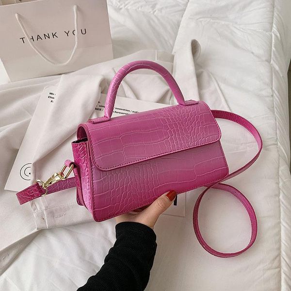 

original brand foreign gas bag 2021 fashion square single shoulder texture cross-body bags