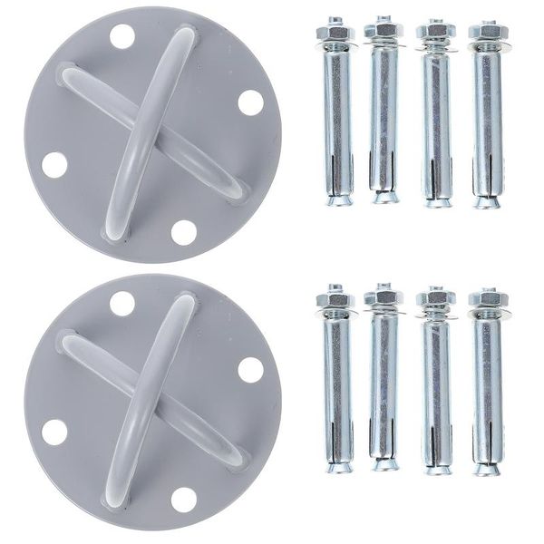 

accessories 2 sets of yoga hanging plate iron screw mounted fitness hook for