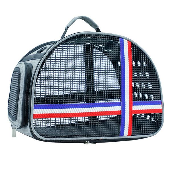 

dog car seat covers pure color pet porous travel bag portable outdoor solid cat folding puppy carrying shoulder