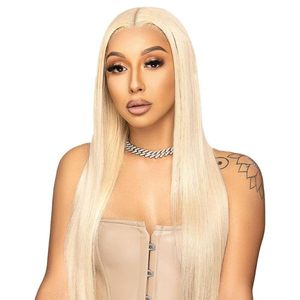

lace wigs 13x6 front wig 613 brazilian hair for women 180 density straight human y52910, Black;brown
