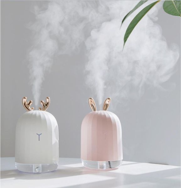 

humidifiers ruinuokai 220ml white deer mini air humidifier essential oil diffuser aromatherapy household ultrasonic usb diffusers