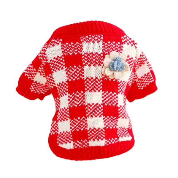 

dog apparel creative pet clothes for dogs winter warm coat classic autumn plaid 2 colors 4 size sweater christmas clothing