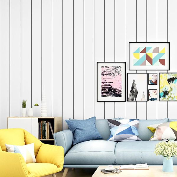 

wallpapers modern brief nordic ins wood stripes pattern 3d wallpaper black and gray striped living room bedroom paper background home decor