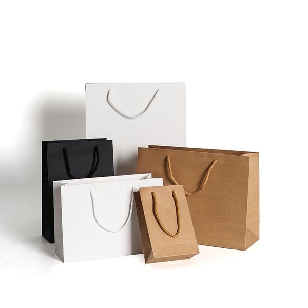 

gift wrap 10pcs/lot luxury promotion clothes bags for shops reusable boutique paper shopping