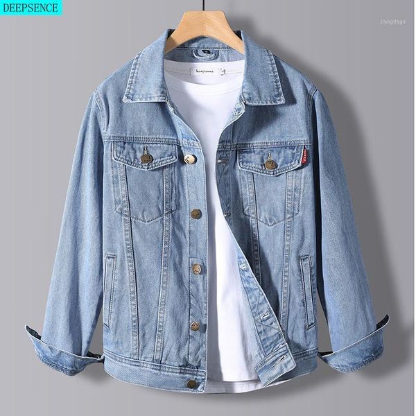 

men's jackets 2021 spring denim jacket male korean version of the trend handsome outer clothes student men, Black;brown
