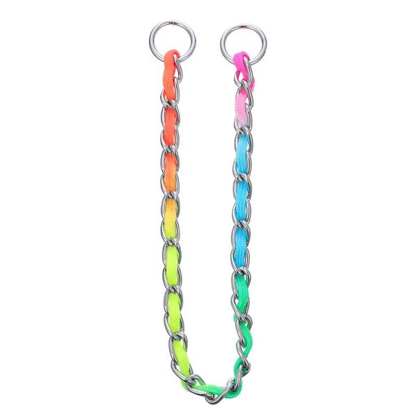 

cat collars & leads 1pc delicate puppy pulling strap collar metallic colored nylon pet