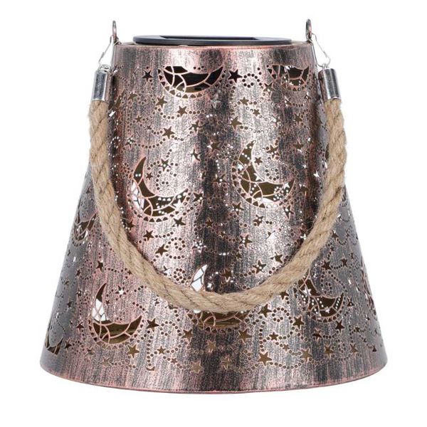 

portable lanterns 1pc solar energy pendant light hollow-out outdoor