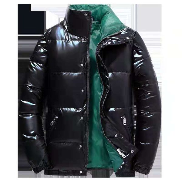 

the new men's fashion bright skin white duck down jacket in 2021 is a brand, Black