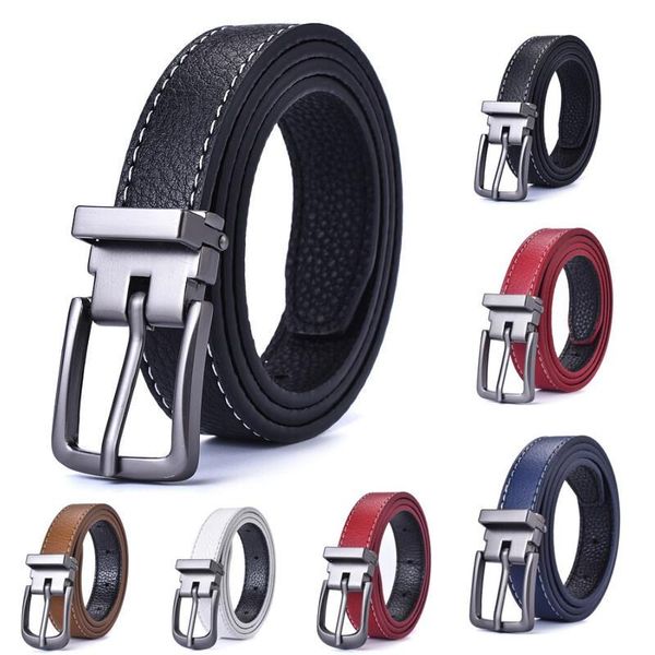 

belts fashion kids leather designer turn on buckle straps little girls casual waist brace adjustable jeans, Black;brown