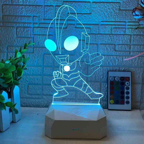 

altman night bedside bedroom boys sleep light remote control plug in cartoon children's room 3d table lamp gift