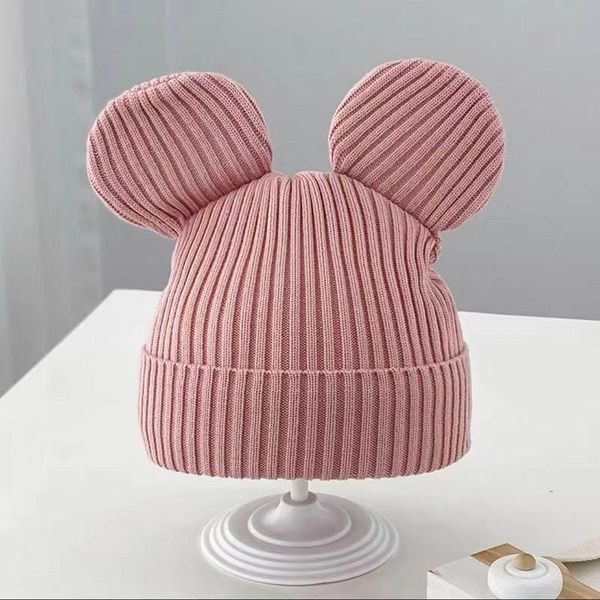 

caps & hats melario autumn winter baby hat boy girl beanies fashion ears bonnet infant toddler kids outdoor warm knitted beanie cap, Yellow