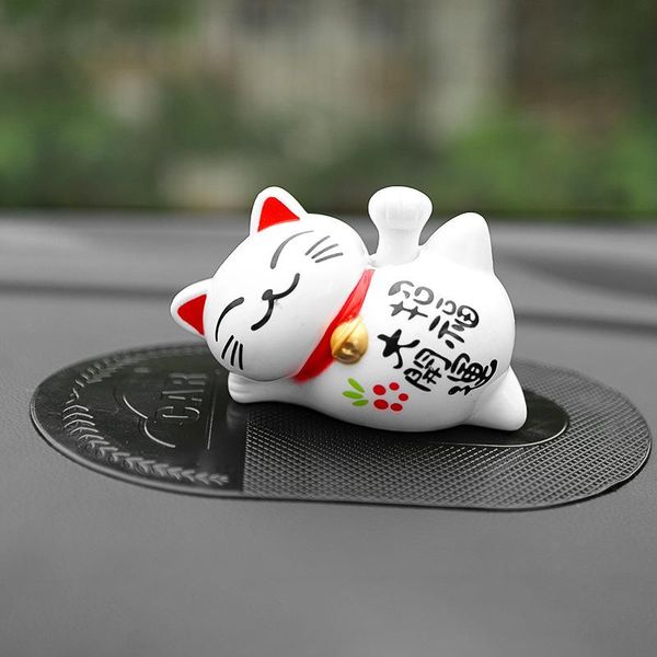 

interior decorations solar hand-shaking lucky cat car dashboard decoration accessories anime ornaments
