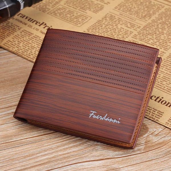 

card holders billetera hombre vintage men pu leather wallet short slim purses money clip holder wallets bag carteira masculina, Brown;gray