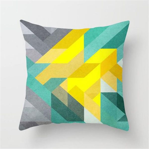 

45x45cm geometry pillow case sofa home bed decoration decorative pillowcases textile square cushion cover