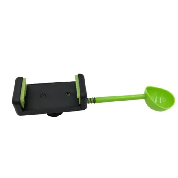 

portable mini pet po feeder phone holder clip pp material easy to storage removal and cleaning cell mounts & holders