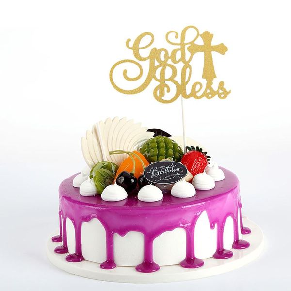 

other festive & party supplies 5pcs glittery letter cake insert er beautiful delicate decoration for cupcake