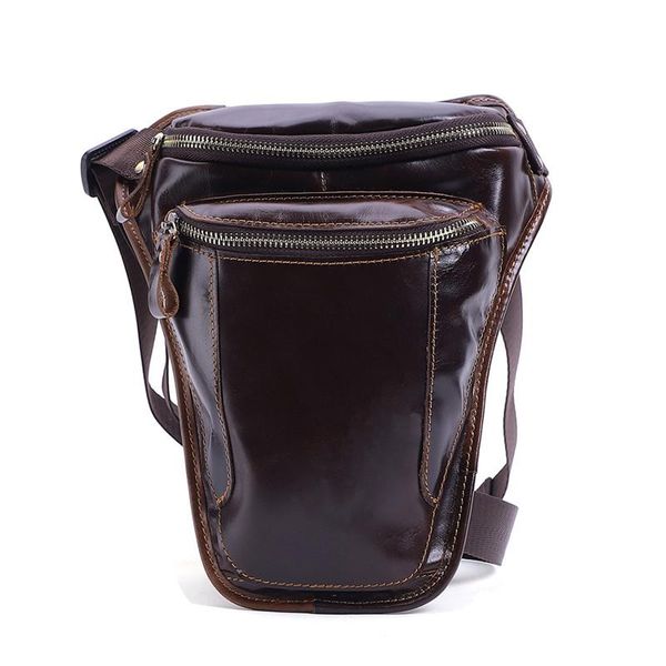 

crazy horse leather big chest bag genuine sling mans pack crossbody bags for men sports riding waist