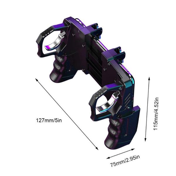 

game controllers & joysticks k21 mobile controller aim trigger fire buttons l1r1 shooter sensitive joystick gamepad for pubg 4.7-6.5 inch ph