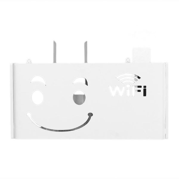 

storage boxes & bins wireless wifi router box wood-plastic shelf wall hangings bracket cable home decor