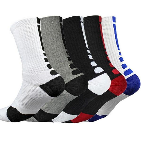 

sports socks sfit professional cycling men sport running basketball football breathable sock outdoor road bike 2021, Black