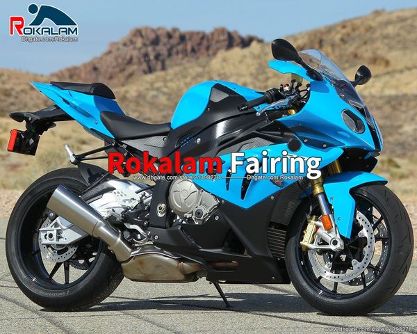 Per BMW S1000RR 10 11 12 13 14 Carenatura ABS S1000 RR 2010 2011 2012 2013 2014 Parti di protezione carenatura nero blu (stampaggio ad iniezione)