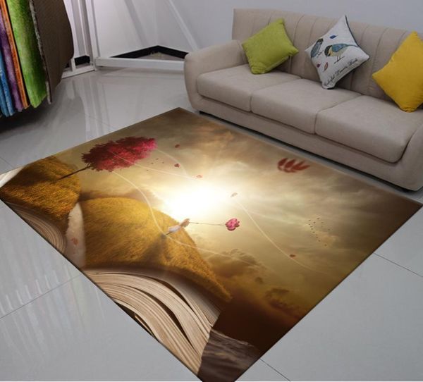 

carpets book carpet baby play mat rug 3d printing artistic conception outdoor home for kids living room bathroom
