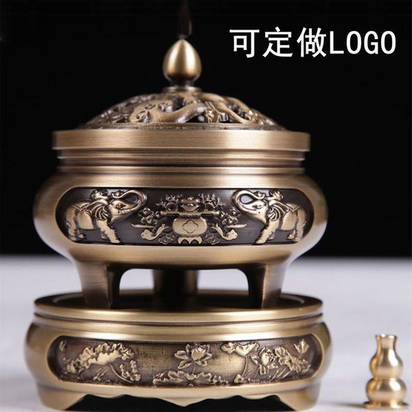 

three legged pure copper incense burner for home use fragrance lamps