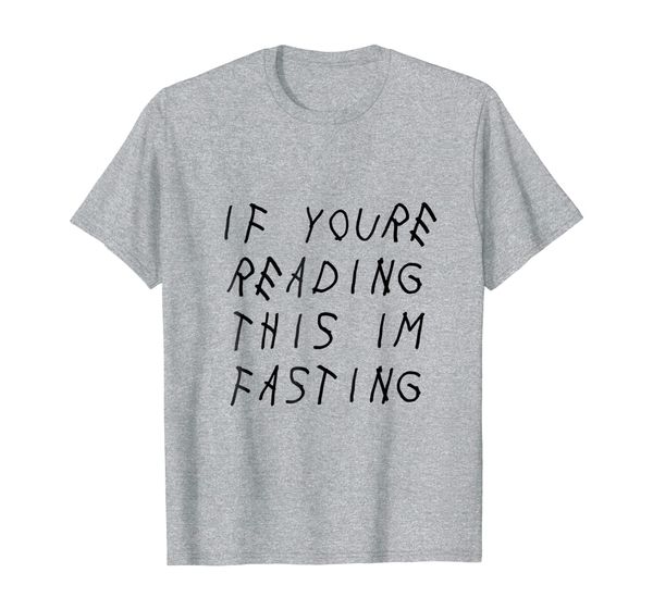 

if you're reading this i'm fasting funny arabic t-shirt, White;black