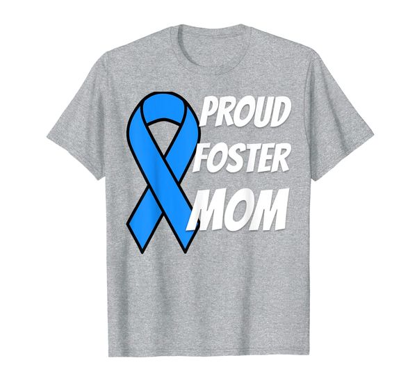 

foster care awareness proud foster mom t-shirt, White;black