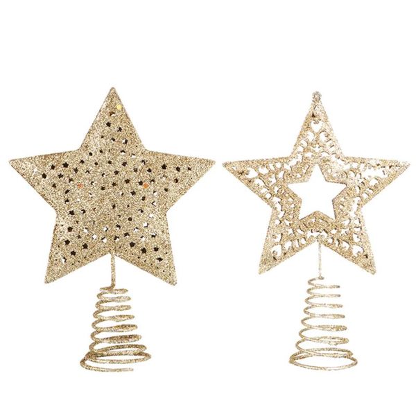 

christmas decorations 2 pcs wrought iron xmas tree er stars decorative tree(golden)