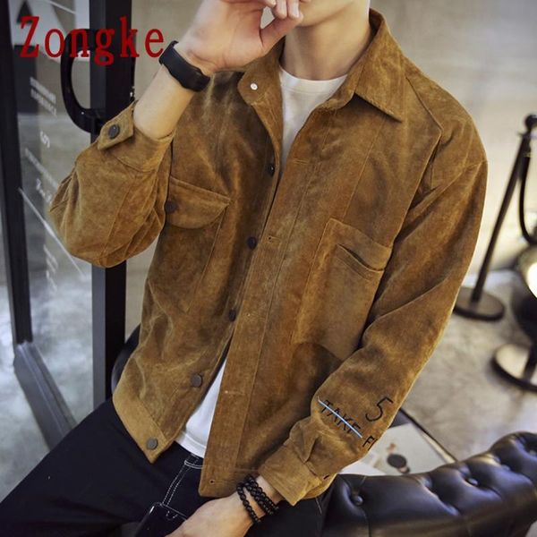 

corduroy autumn harajuku jacket men 2021 japanese streetwear winter jackets for brand coat m-5xl men's, Black;brown