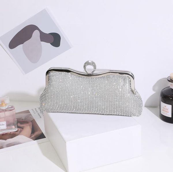 

2021 dinner bag ring diamond female with diamonds clutch banquet bags