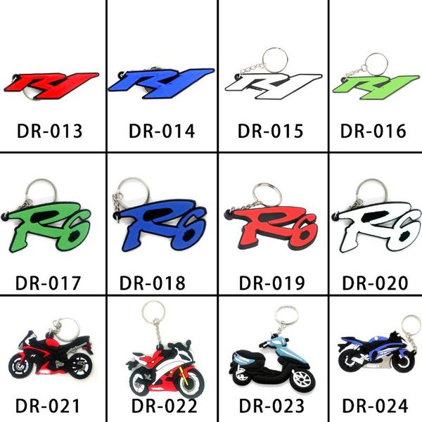 

keychains 3d motorcycle helmet keychain key chain keyring car ring holder fit for yzf r6 r1 tmax rubber yzf-r6 yzf-r1, Silver