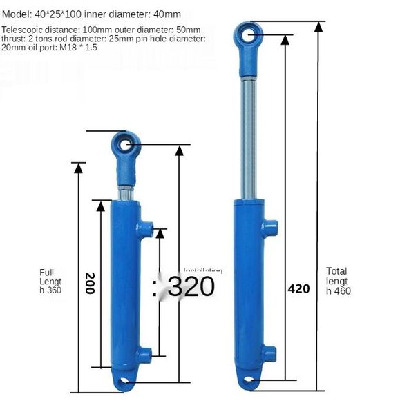 

power tool sets two-way stroke hydraulic cylinder heavy duty lifting small wood splitter 2 ton accessories