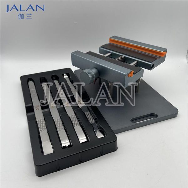 

universal adjustable holder back cover fixture for x xs max xr 11 11pro broken rear glass separate tools cell phone repairing